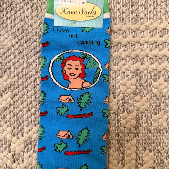 Anne Taunton Colorful Camping Themed Socks - Picture 3 of 4